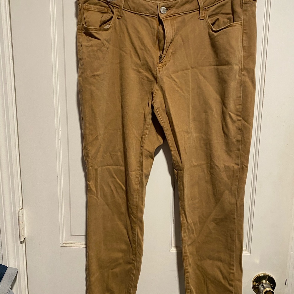 Dark Khaki skinny pants